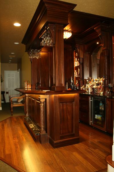 Beautiful mahogany bar