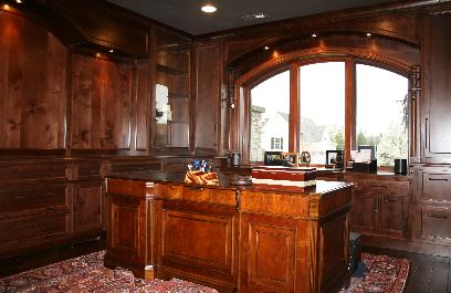 Solid wood home office